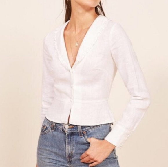 Reformation Tops - Reformation York Top size L